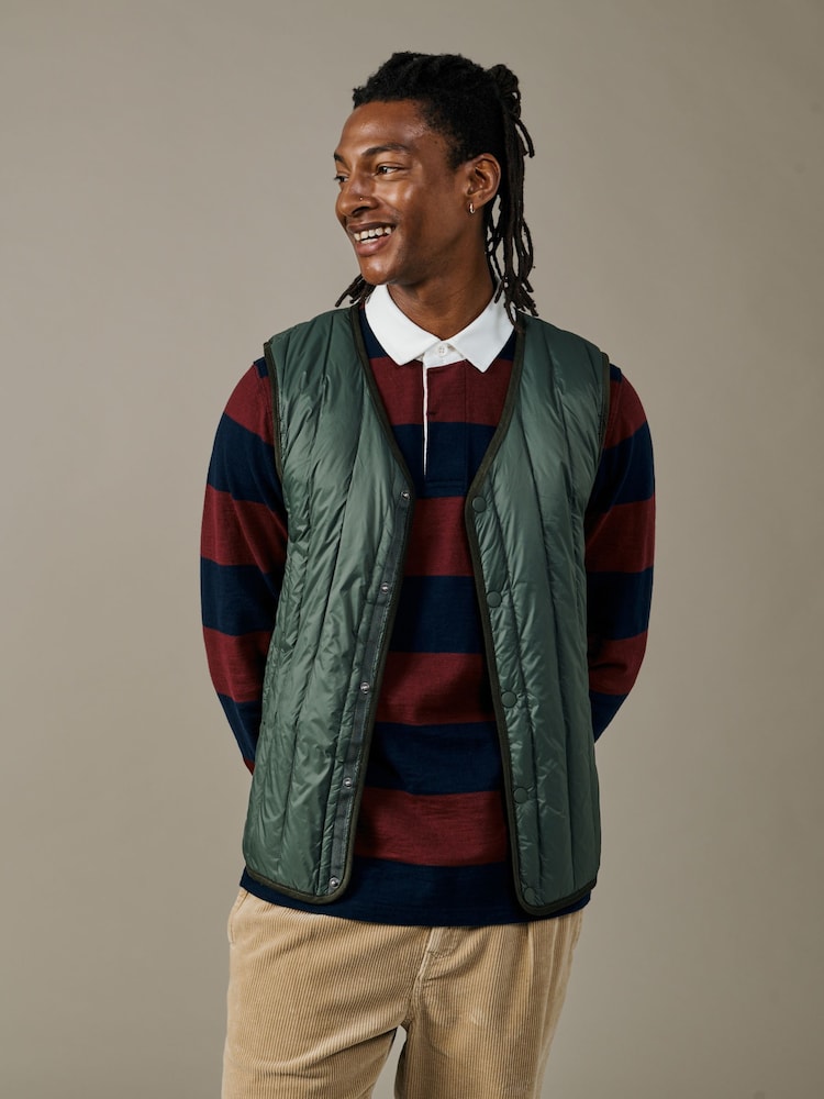 Aubin Green Knight Down Liner Gilet - Image 1 of 5