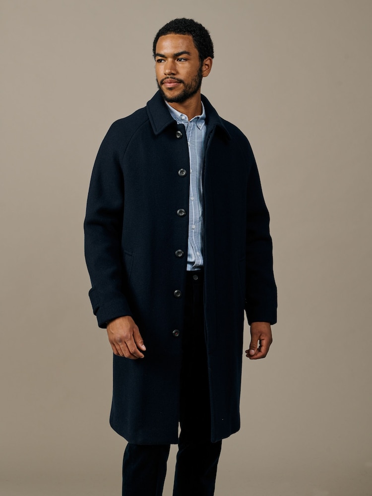 Aubin Blue Dawes Overcoat - Image 1 of 2