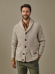 Aubin Cream Helston Twist Cardigan - Larawan 1 ng 5