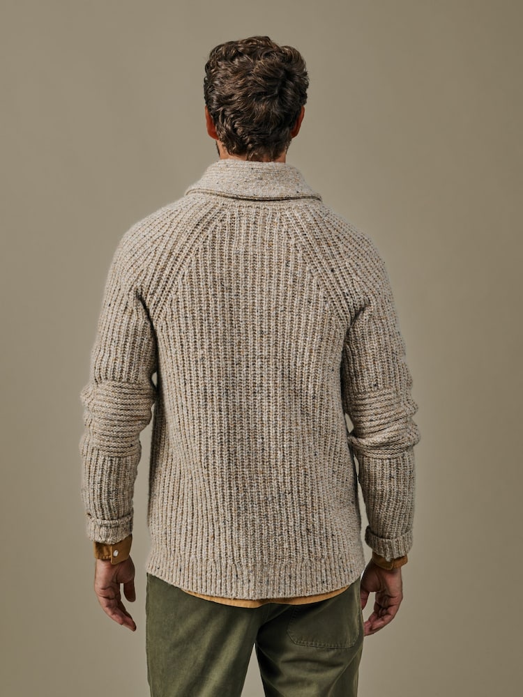 Aubin Cream Helston Twist Cardigan - Larawan 2 ng 5
