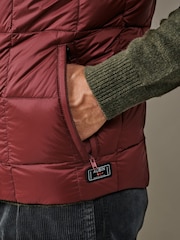 Aubin Red Herriot Down Gilet - Image 3 of 5
