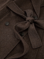 Reiss Rene Double-Breasted Blind-Seam Coat Wool-Blend with Cashmere - Image 8 de 9