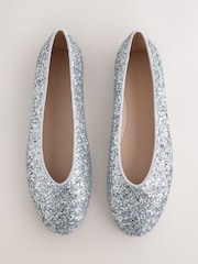 Silver Forever Comfort® Sparkle Ballet Flats - Image 1 of 9
