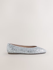Silver Forever Comfort® Sparkle Ballet Flats - Image 7 of 9