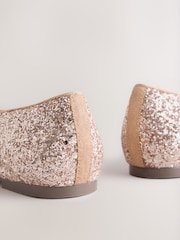 Rose Gold Forever Comfort® Sparkle Ballet Flats - Image 10 of 10