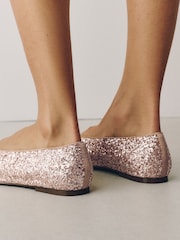 Rose Gold Forever Comfort® Sparkle Ballet Flats - Image 4 of 10