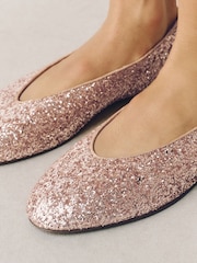 Rose Gold Forever Comfort® Sparkle Ballet Flats - Image 5 of 10