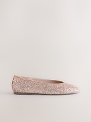 Rose Gold Forever Comfort® Sparkle Ballet Flats - Image 7 of 10