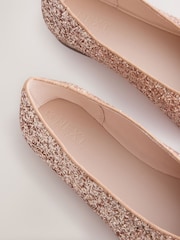 Rose Gold Forever Comfort® Sparkle Ballet Flats - Image 9 of 10