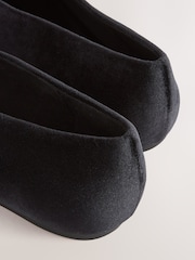 Black Forever Comfort® Velvet High Cut Ballet Flats - Image 8 of 9