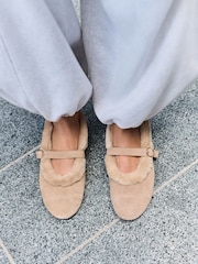 Camel Forever Comfort® Suede Mary Janes Shoes - Image 4 of 9