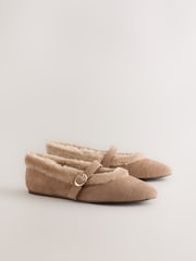 Camel Forever Comfort® Suede Mary Janes Shoes - Image 6 of 9