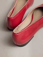 Rust Brown N. Premium Leather High Cut Pointed Flats - Image 2 of 5