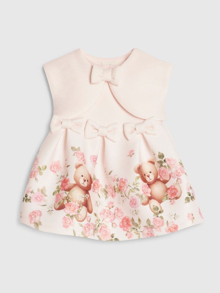 River Island Ayı Bantlı Çiçəkli Skuba Donu - 5şəkildən 5 şəkil