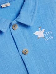 River Island Blue Abbie Rosie Goose T-Shirt & Shorts Set - Image 5 of 5