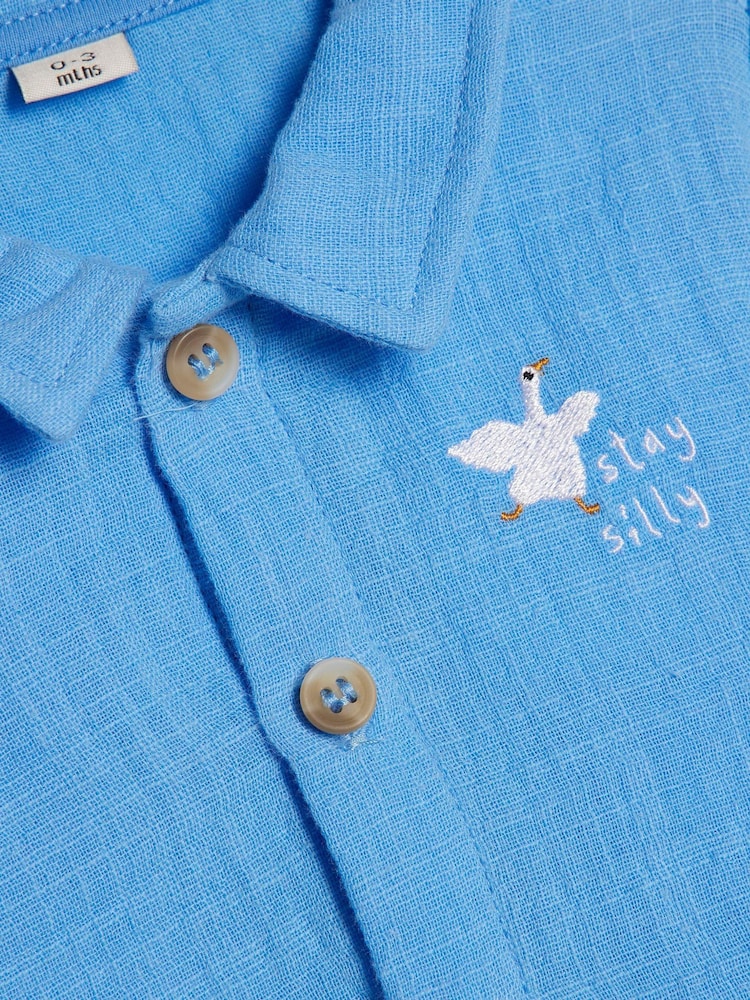 River Island Blue Abbie Rosie Goose T-Shirt & Shorts Set - Image 5 of 5 River Island Blue Abbie Rosie Goose T-Shirt & Shorts Set - Image 5 of 5