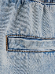 River Island Blue Denim Pull On Shorts - Image 3 of 4