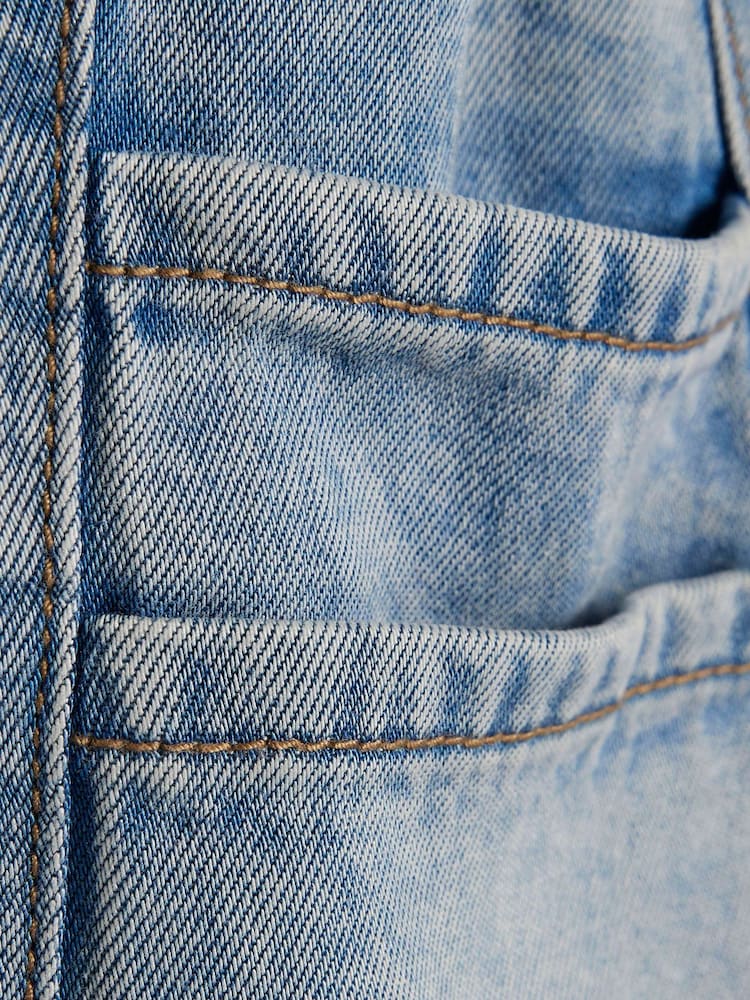 River Island Blue Denim Pull On Shorts - Image 4 of 4