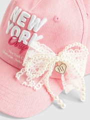 River Island Pink New York Cap - Image 4 of 4
