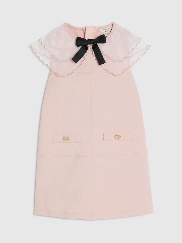 River Island Organza Collar Scuba Dress - תמונה 1 מתוך 4