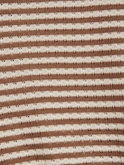 River Island Brown Stripe Textured & Wide Leg Set - Image 4 of 4