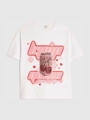 River Island White K Pop Queen Soda T-Shirt - Image 1 of 4