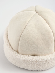 Friends Like These Cream Shearling Fisherman Beanie Hat - Image 5 of 5