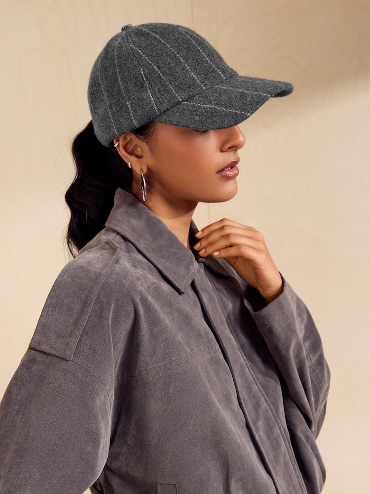 Friends Like These Grey Pin Stripe Hat - Image 1 of 7
