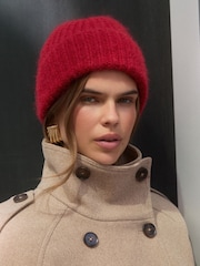 Friends Like These Red Brushed Knit Beanie - Image 1 of 5