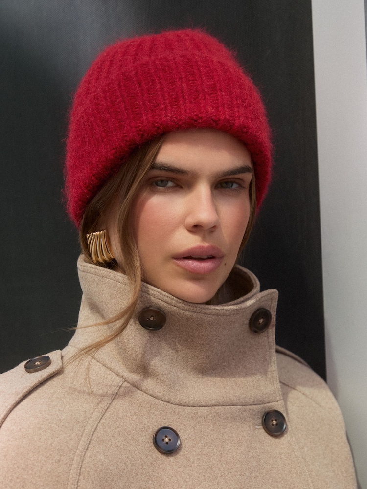 Friends Like These Red Brushed Knit Beanie - Image 1 of 5