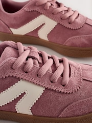 Pink Suede Standard Fit (F) Retro Trainers - Image 5 of 5