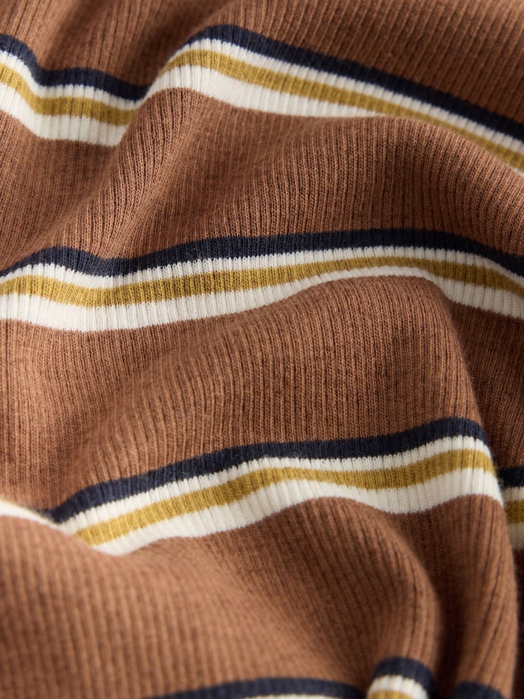 Neutral Long Sleeve Ribbed Boat Neck Top - Image 2 of 3 Neutral Long Sleeve Ribbed Boat Neck Top - Image 2 of 3