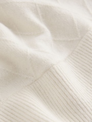 Kremowy - Quarter Zip Cosy Knit Jumper - Obraz 2 z 3