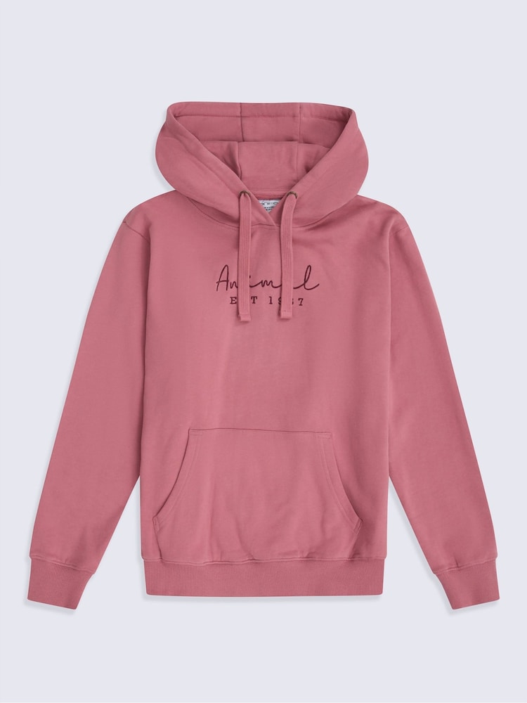 Animal Pink Maya Womens Logo Hoodie - Image 1 of 4 Animal Pink Maya Womens Logo Hoodie - Image 1 of 4