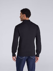 Animal Black Ribbed Quarter Zip Jumper - Image 3 of 9