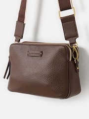 Oliver Bonas Brown Isla Crossbody Bag - Image 1 of 6