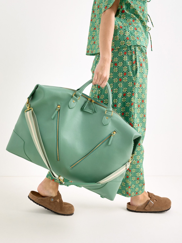 Oliver Bonas Green Olivia Moss Green Weekend Bag - Image 7 of 7
