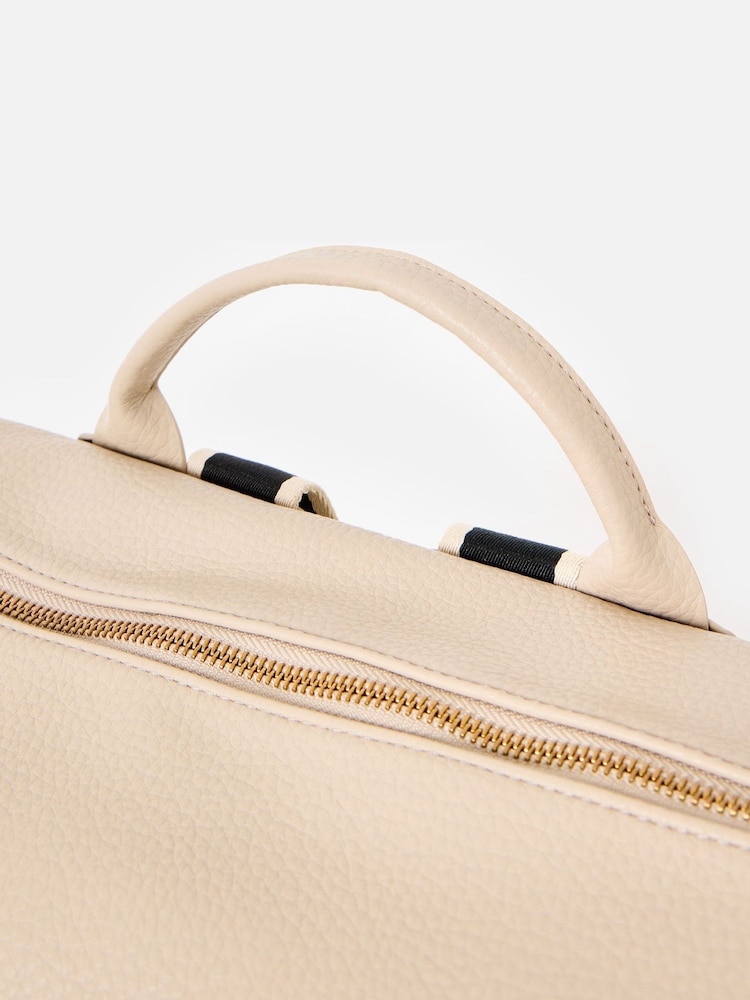 cream leather backpack Wilson RF Lawn Collection Tennis Part of the Spring Birch White Leather Backpack |Genuine