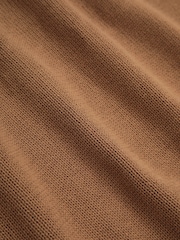Animal Brown Ribbed Quarter Zip Jumper - Image 8 of 9