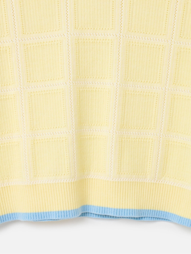 Oliver Bonas Yellow Butter  Collared Knitted Top - Image 7 of 7