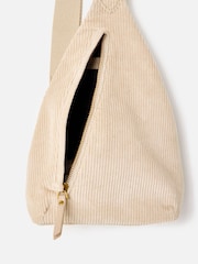 Oliver Bonas Cream Brooke Ecru  Corduroy Belt Bag - Image 6 of 7