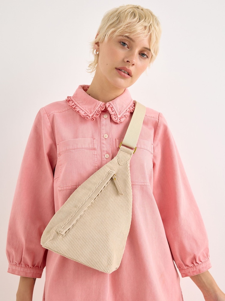 Oliver Bonas Cream Brooke Ecru Corduroy Belt Bag - Image 7 of 7 Oliver Bonas Cream Brooke Ecru Corduroy Belt Bag - Image 7 of 7