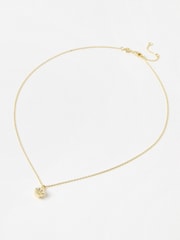 Oliver Bonas Gold Marie Cupcake Charm Gold Plated Pendant Necklace - Image 1 of 4