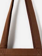 Oliver Bonas Brown Home Sweet Home Tote Shopper Bag - Image 4 of 7