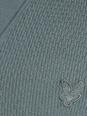 Lyle & Scott חולצת פולו סרוגה במרקם ריב בגזרה מרובעת - תמונה 5 מתוך 6