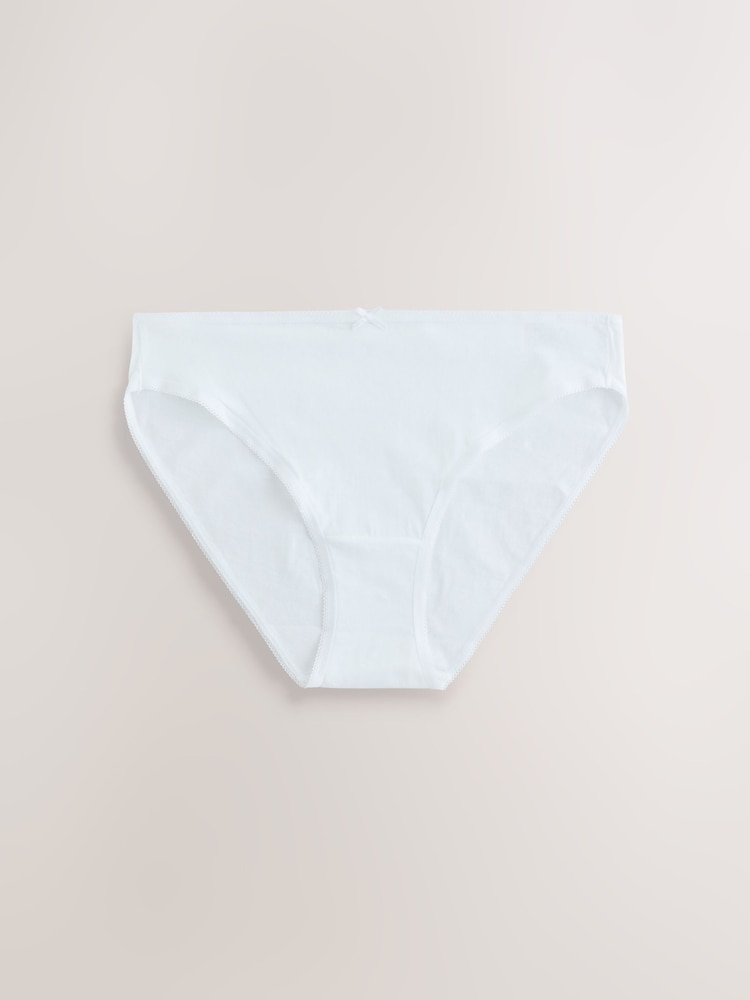 White High Leg 100% Cotton Knickers - Image 2 of 4