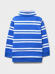 Crew Clothing White Half-Zip Cotton-Mix Sweatshirt - Image 2 of 3
