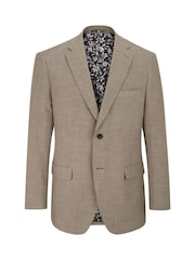 Skopes Natural Chaplin Tailored Fit Micro Check Suit Jacket - Image 5 of 6