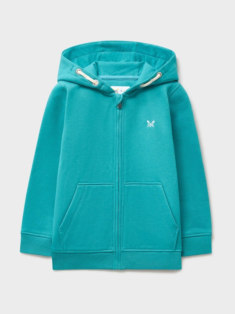 Crew Clothing Company Crossed Oars Zip Through Hoodie - Imagen 1 de 3