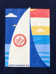 Azul marino - Crew Clothing Company Crew Classic Graphic T-Shirt - Imagen 3 de 3